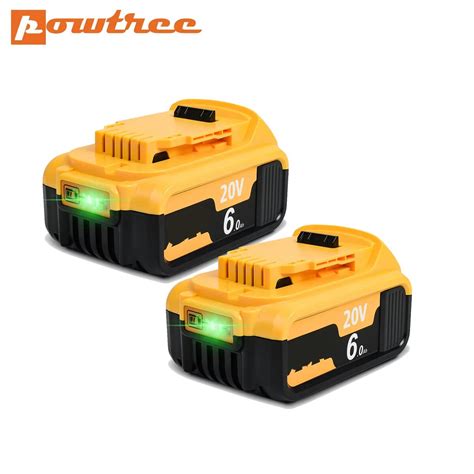 Powtree Bater A Para Herramienta El Ctrica Dewalt 4000 6000mAh 18V 20V