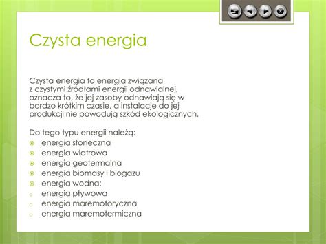 PPT Pozyskiwanie Czystej Energii PowerPoint Presentation Free