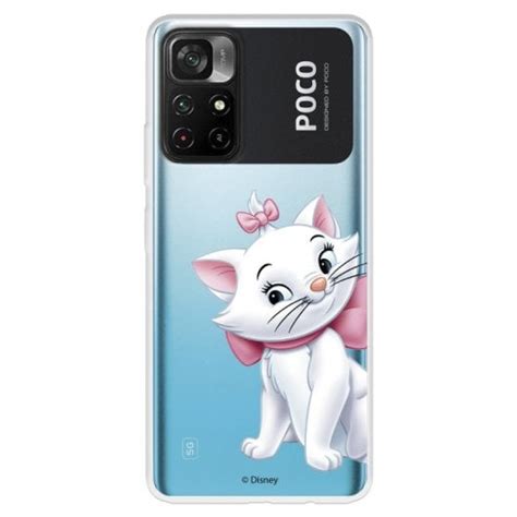 Funda Para Xiaomi Poco M4 Pro 5g Oficial De Disney Marie Silueta Los