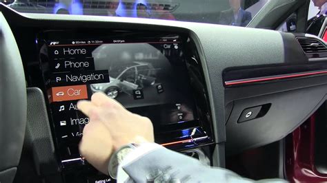 Volkswagen Golf R Touch Gesture Control Touchscreen Demo At CES 2015