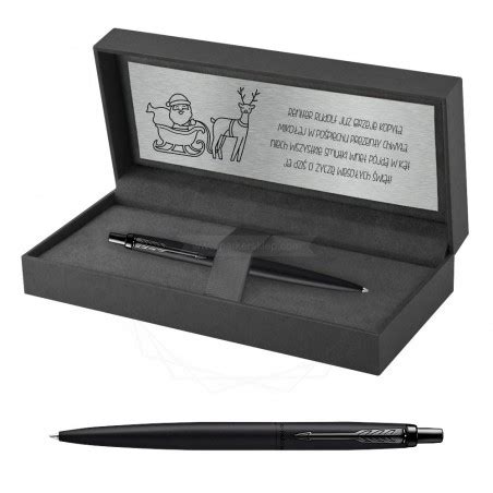 Długopis Parker Jotter XL Monochrome Black z grawerem 2122753 1