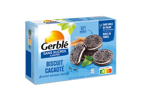 Biscuit Cacaot Fourr Saveur Vanille Gamme Sans Sucres Sans Sucres