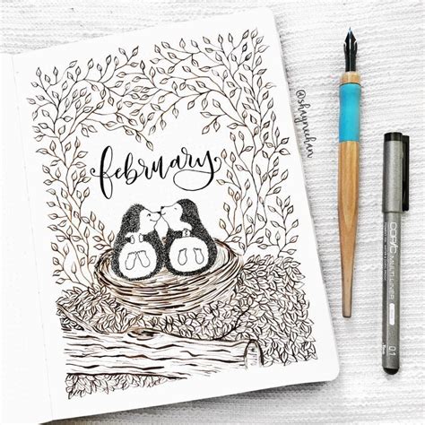 30 February Bullet Journal Themes Free Printable