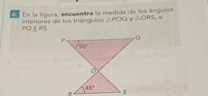 Solved En La Figura Encuentra La Medida De Los Ngulos Interiores De