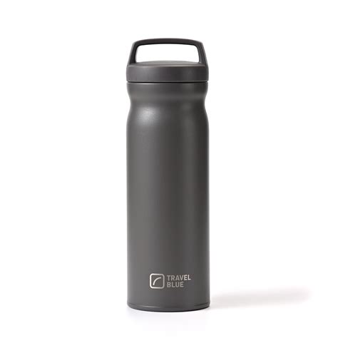 Cold Hot Reusable Bottle Grey Travel Blue Travel Accessories