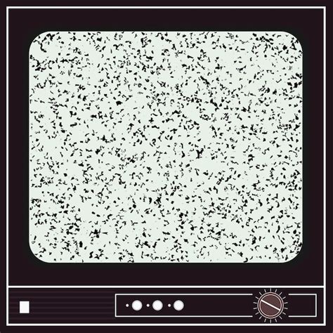 Premium Vector Illustration Of An Old Television With Noise For Your