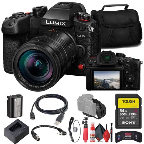 Panasonic Lumix GH6 Mirrorless Video Camera With 12 60mm Lens Sony