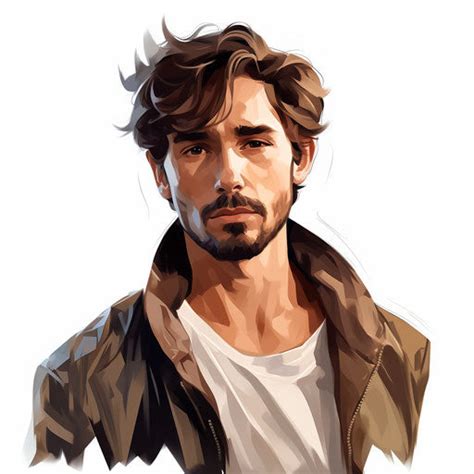 Male Clipart In Chiaroscuro Art Style High Def Vector And 4k Imagella