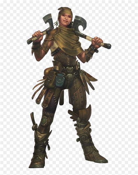 Fantasy Art Female Warrior Fighter Hand Axes Ranger Dnd Dual Wielding