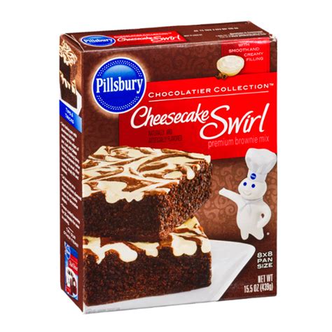 Pillsbury Chocolatier Collection Cheesecake Swirl Premium Brownie Mix Reviews 2022