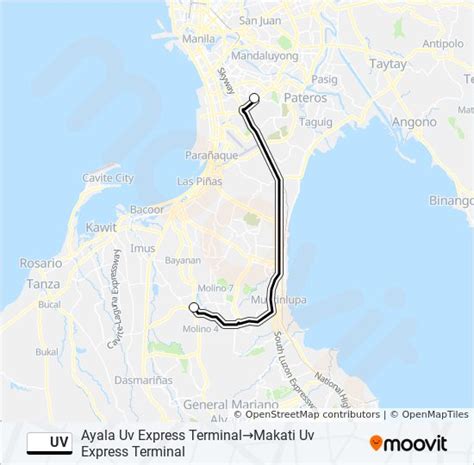 Uv Route Schedules Stops Maps Ayala Uv Express Terminalmakati