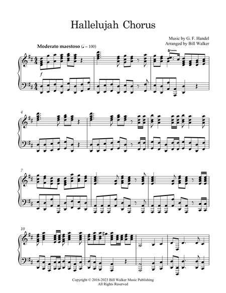 Hallelujah Chorus Piano Solo Digital Sheet Music Sheet Music Plus