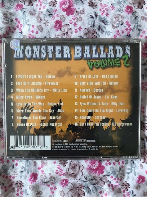 Monster Ballads Vol By Various Artists Cd Feb Razor Tie