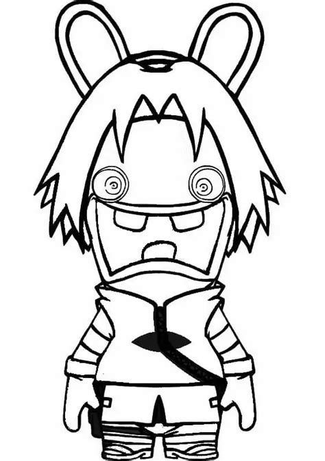 Character Raving Rabbids Coloring Pages