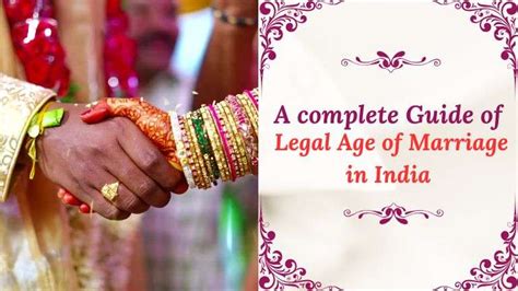 A Complete Guide Of Legal Age Of Marriage In India