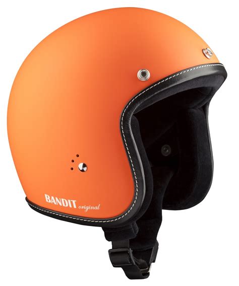 Bandit Jet Premium Matt Orange Open Face Motorcycle Helmet Bandit