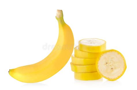 Banana Slice Isolated Stock Image Image Of Tropical