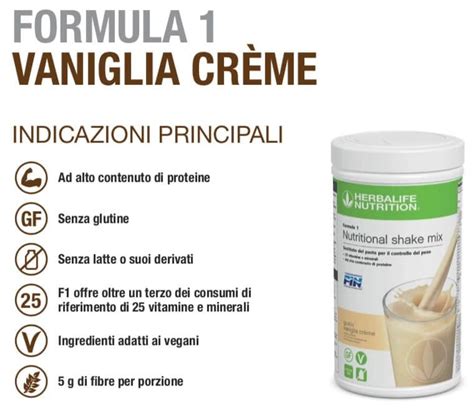 Herbalife Formula 1 Barattolo 780g Sostituto Del Pasto Vaniglia Creme