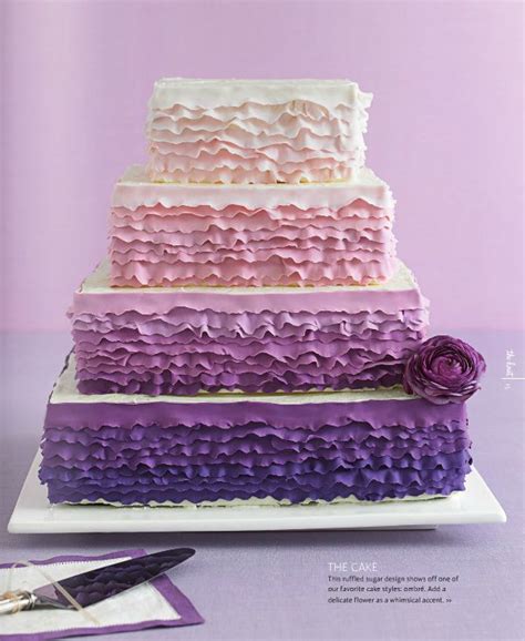 Gay Weddings From The Knot Edition Wedding Cake Purple Ombre