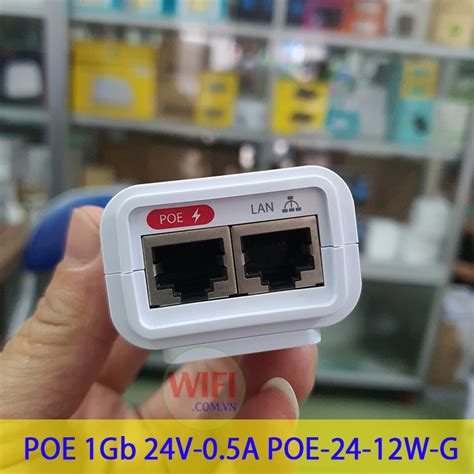 Adapter POE Ubiquiti Cổng 1Gb 24V 0 5A POE 24 12W G