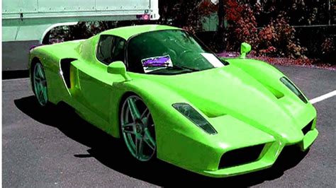 Light Green Ferrari Enzo Ferrari Enzo Ferrari Light Green