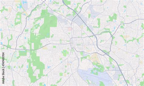 Marietta Georgia Map Detailed Map Of Marietta Georgia Stock