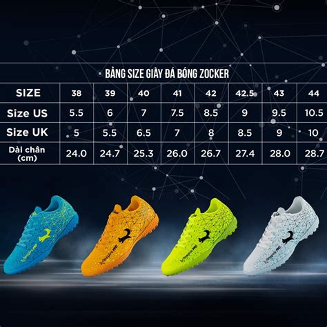 Hướng Dẫn Chọn Size Giày đá Bóng Zocker Chính Xác Nhất Sport9 Việt Nam