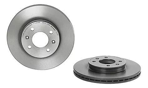 Par De Discos Ventilados Front Para Kia Rio 16 19 Brembo