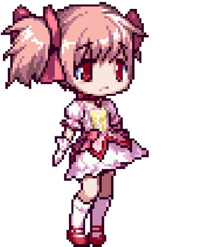 Pixels And Things Anime Pixel Art Magical Girl Anime Madoka Magica