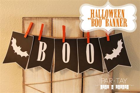 Halloween "Boo" Banner - Party Like a Cherry