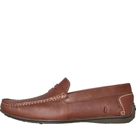 Buy Hush Puppies Mens Roscoe Leather Driving Shoes Brown