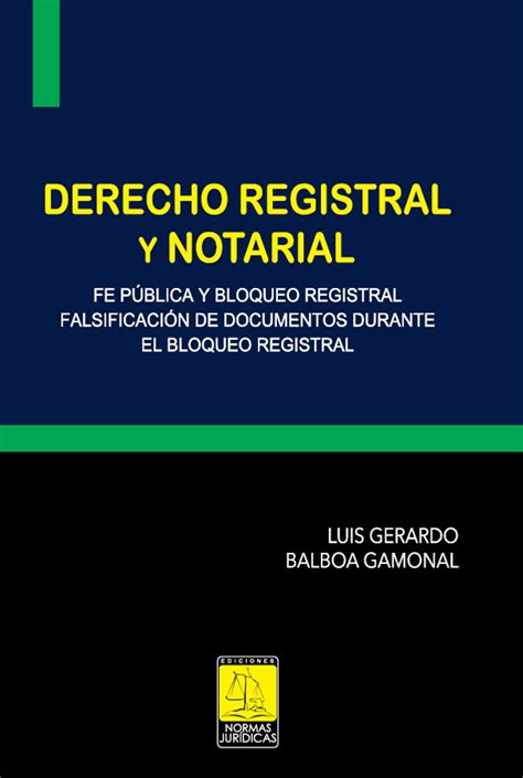 Derecho Registral Y Notarial Grupo Lex Iuris