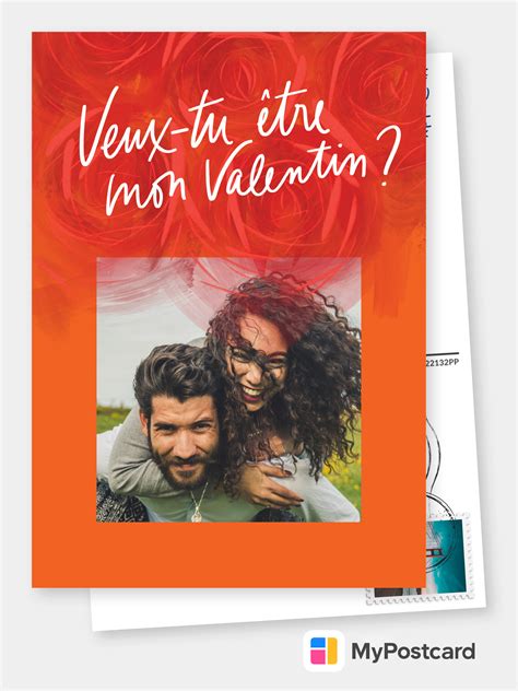 Veux Tu être Mon Valentine Vraies Cartes Postales En Ligne