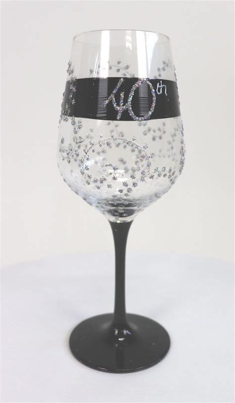 Wine Glass Sml 40 Black The Party S Here