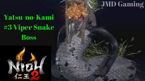 Nioh Yatsu No Kami Boss Fight Viper Snake Boss Youtube