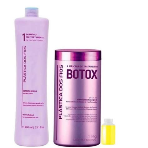 Botox plástica dos fios selagem capilar shampoo brinde Shopee Brasil