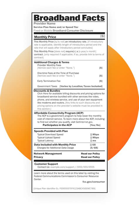 Broadband Consumer Labels Everything You Need To Know About Broadband