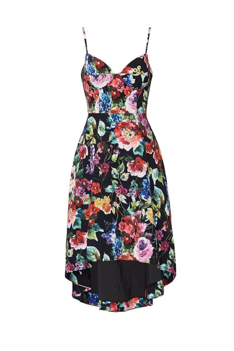 Multi Floral High Low Dress By Aidan Aidan Mattox Rent The Runway