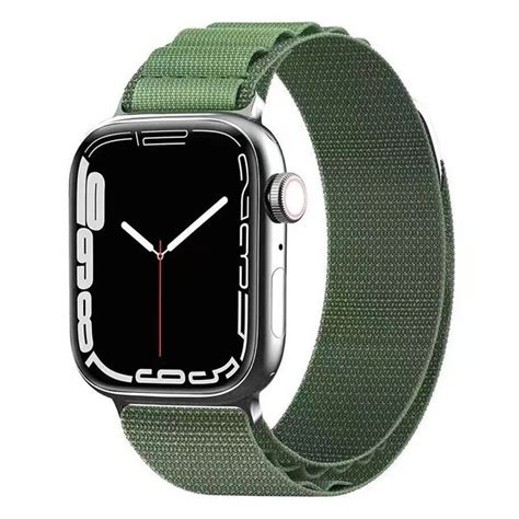 Artic Elastiskt Nylon Armband Apple Watch 7 45mm Army Elgiganten