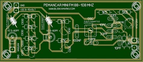 Skema Pemancar Fm Mini Dan Layout Pcb Komplit Penguat Sinyal