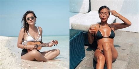 Potret Hot Ratu Felisha Dalam Balutan Swimsuit Pamer Body Goals Di