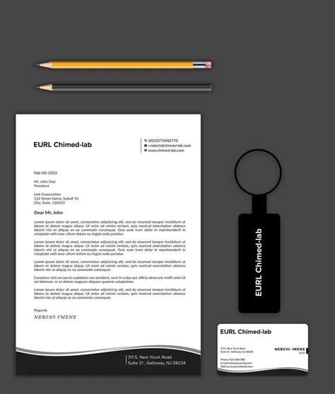 Entry 5 By Dinarsarker007 For Design A Letter Head And Business Card