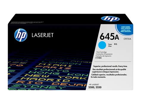 HP 645A Cyan Original LaserJet Toner Cartridge HP Store UK