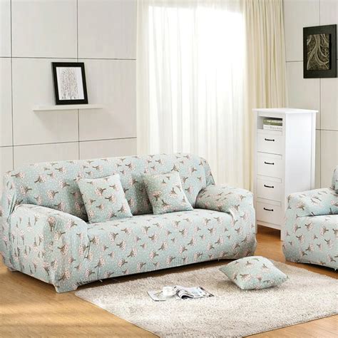 Stretch Chaise Sofa Cover Elasticity Flexible Living Room Printed Couch