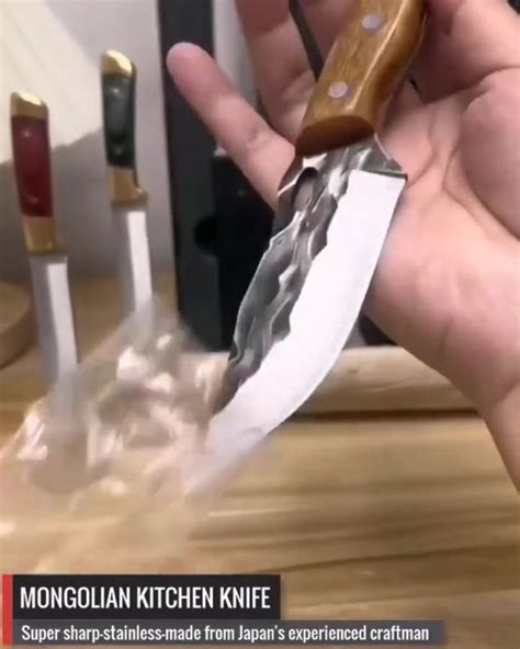 Layer Anti Rust Knife Japanese Butcher Knife Mongolian Kitchen Knife