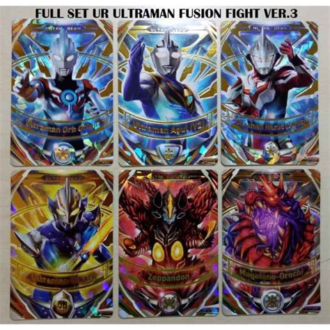 Promo Full Set Ultraman Fusion Fight Ver 3 UR Cards Diskon 23 Di