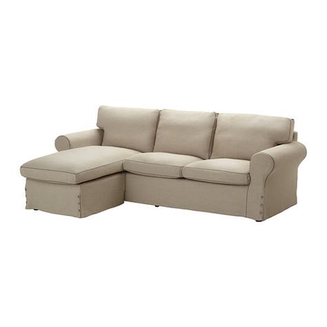 Ikea Ektorp 2 Seat Loveseat W Chaise Cover 3 Seat Sectional Slipcover Risane Natural Linen Beige