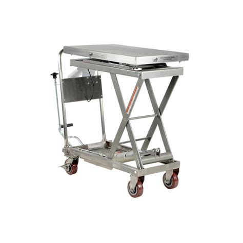 Vestil Cart Scl Pss Partially Stainless Steel Scissor Cart With