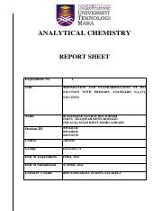 EXP 1 DATA SUBMISSION CHM256 GROUP 11 Pdf ANALYTICAL CHEMISTRY