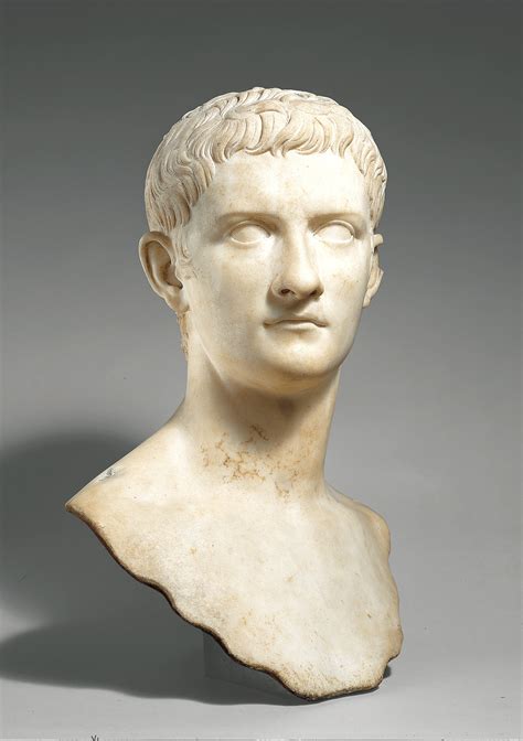 Marble Portrait Bust Of The Emperor Gaius Known As Caligula Roman